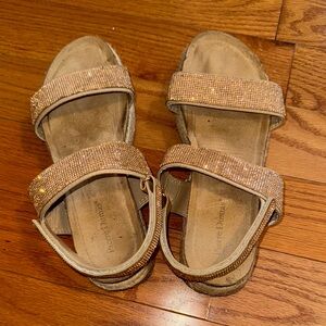 Sparkly Tan Sandals